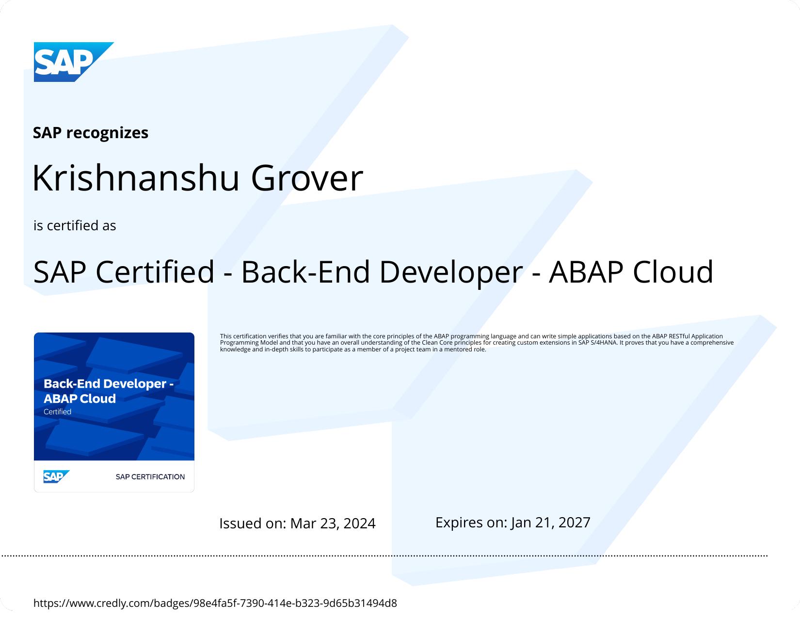 SAP ABAP Cloud